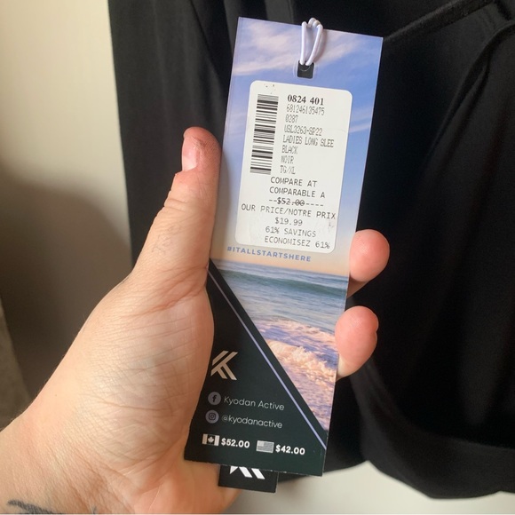 Kyodan Activewear Long Sleeve Top XL BRAND NEW WITH TAGS - Picture 5 of 6